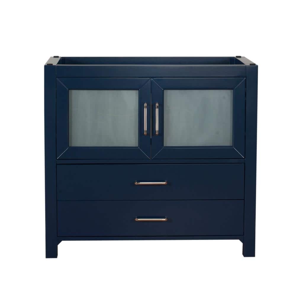 Newport 36 in. W x 18 in. D x 33 in. H Bath Vanity Cabinet Only in Dark Blu
