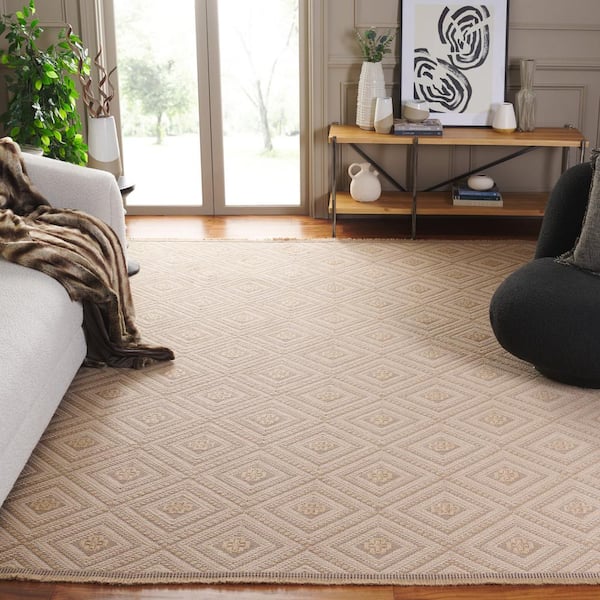Aspect Natural/Ivory 9 ft. x 12 ft. Concentric Diamond Area Rug