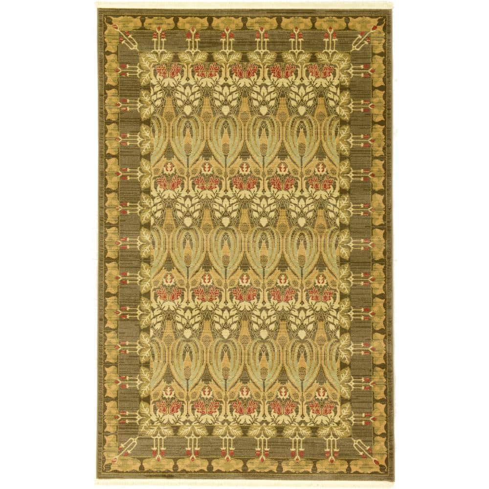 Edinburgh Carnation Brown 5' 0 x 8' 0 Area Rug price history on PriceWatchPro