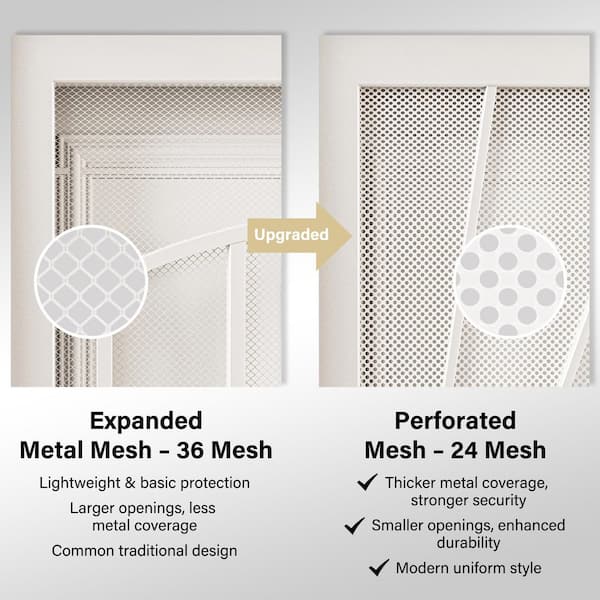 ARK DESIGN 64 in. x 80 in. Universal/Reversible Hinging White