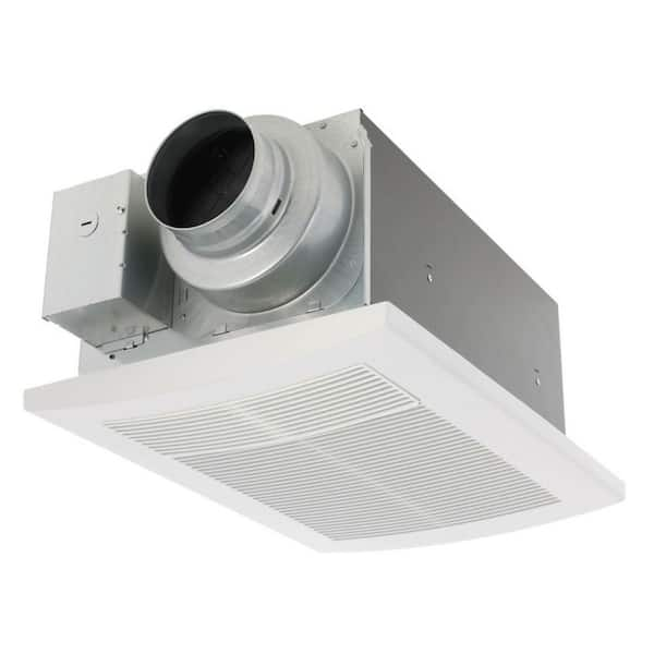 WhisperWarm DC 50-80-110 CFM Ceiling Bathroom Exhaust Fan with Heater