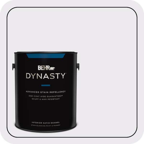 BEHR DYNASTY 1 gal. #630A-1 Amethyst Cream Satin Enamel Interior Stain-Blocking Paint & Primer