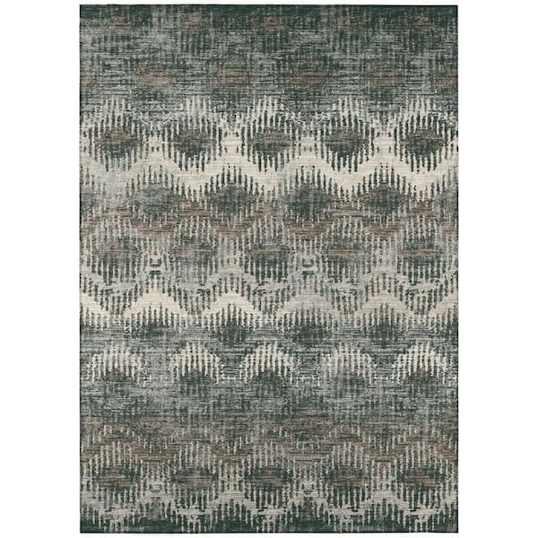 Addison Rugs Evolve Midnight 5 ft. x 7 ft. 6 in. Chevron Area Rug