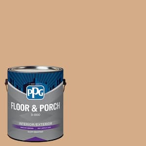 1 gal. PPG1083-5 Cheddar Biscuit Satin Interior/Exterior Floor and Porch Paint