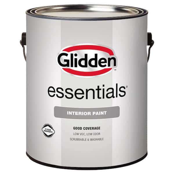Glidden Essentials 1 gal. Pure White Base 1 Eggshell Interior Paint