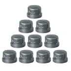 1 in. x 1 in. L Malleable Iron Pipe Cap Threaded Fitting 150 lbs. Application Black Pipe Cap (10-Pack)