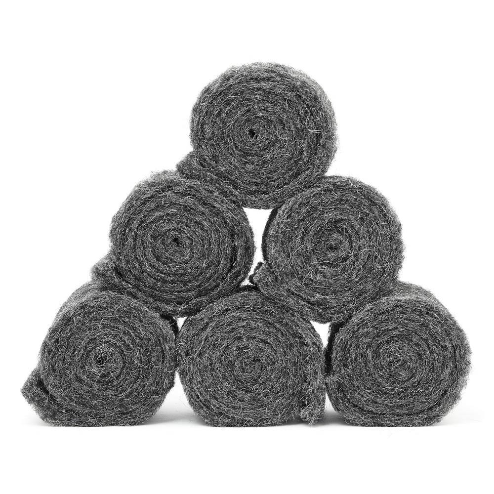 Xcluder Rodent Control Fill Fabric 6 Rolls of Steel Wool Blend Protect Home, Business, Office
