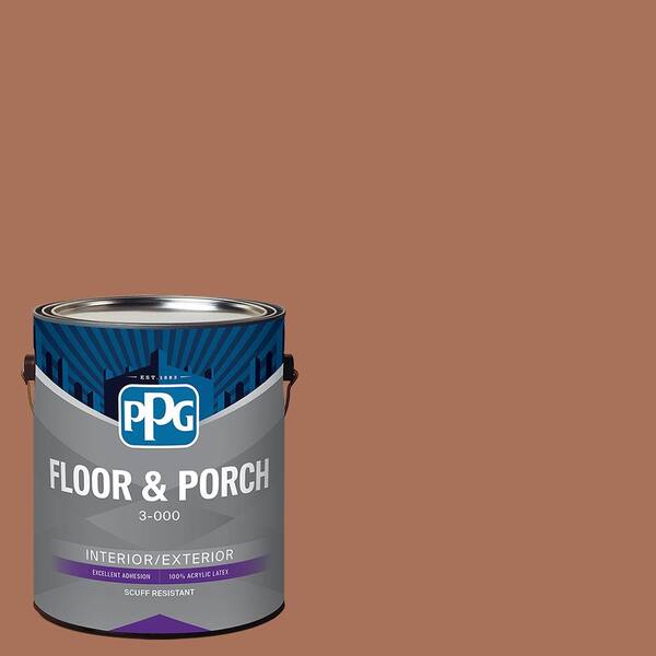 1 gal. PPG1068-6 Nutmeg Satin Interior/Exterior Floor and Porch Paint