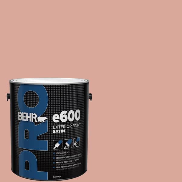 BEHR PRO 1 gal. #PMD-70 Cottage Rose Satin Exterior Paint