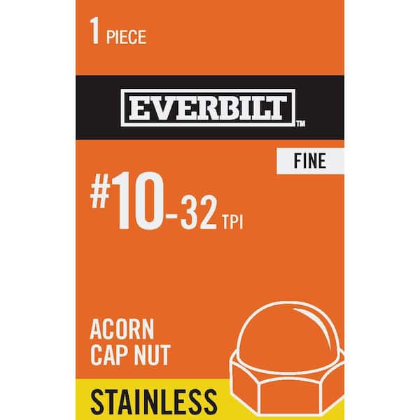 Everbilt #10-32 Stainless Steel Fine Cap Nut