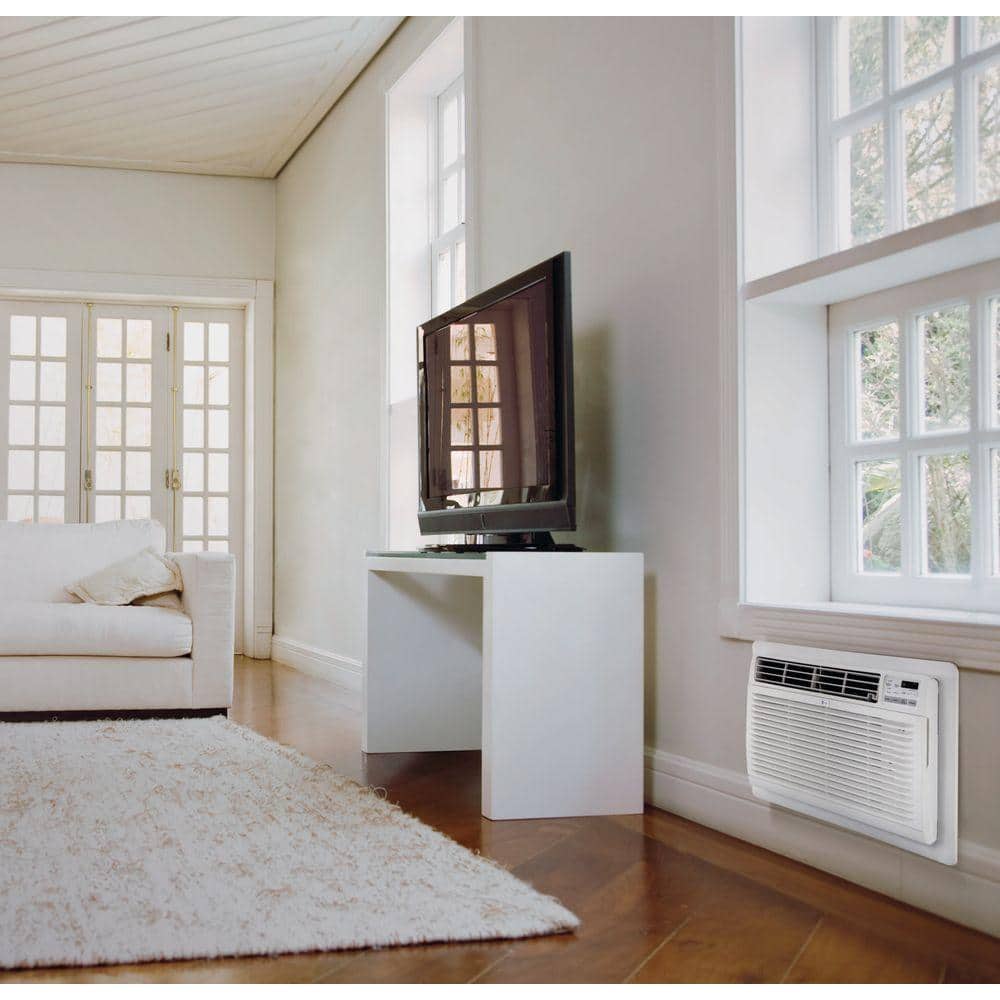 White 9,800 BTU Through-the-Wall Air Conditioner with Remote Control
