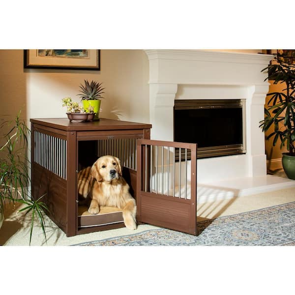 NEWAGEPET（ニューエイジペット）XL New Age Pet ECOFLEX Dog Crate End Table - Russet Brown Extra Large