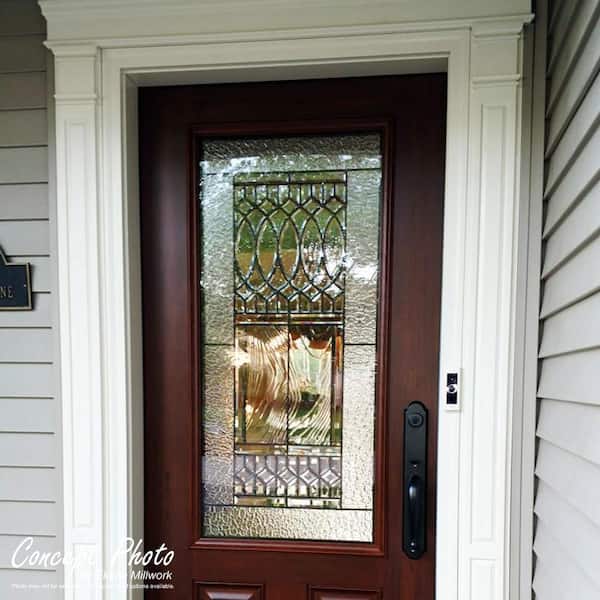 Ekena Millwork 2 in. x 8 in. x 102 in. 2-Equal Raised Panel PVC Pilaster with Standard Capital and Base (Pair)