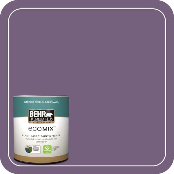 1 qt. #660D-6 Zinfandel Semi-Gloss Enamel EcoMix Plant-Based Interior Paint & Primer