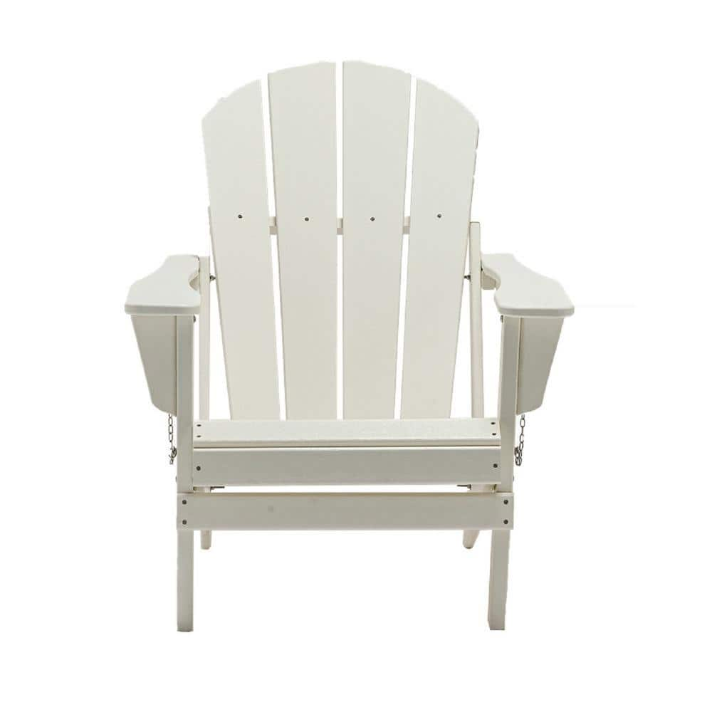 Wildaven White Modern Adirondack Chair, Ergonomic Design and Comfort ...