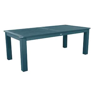 Nantucket Blue 42 in. x 84 in. Rectangular Recycled Plastic Outdoor Dining Table