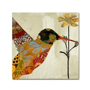 18 in. x 18 in. "Hummingbird Brocade III" by Color Bakery Printed Canvas Wall Art