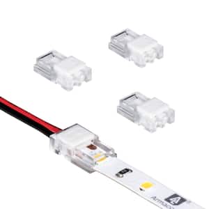 SureLock Pro White/Single Color LED Tape to Wire Channel Connector