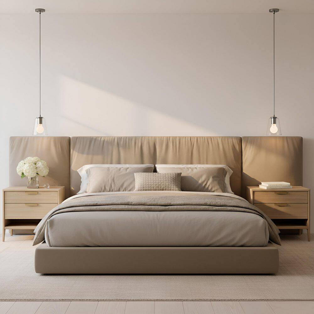 Miles 60-Watt 4.5 in. W x 6.25 in. H 1-Light Brushed Nickel Dimmable Mini Pendant Light with No Bulb Included price history on PriceWatchPro