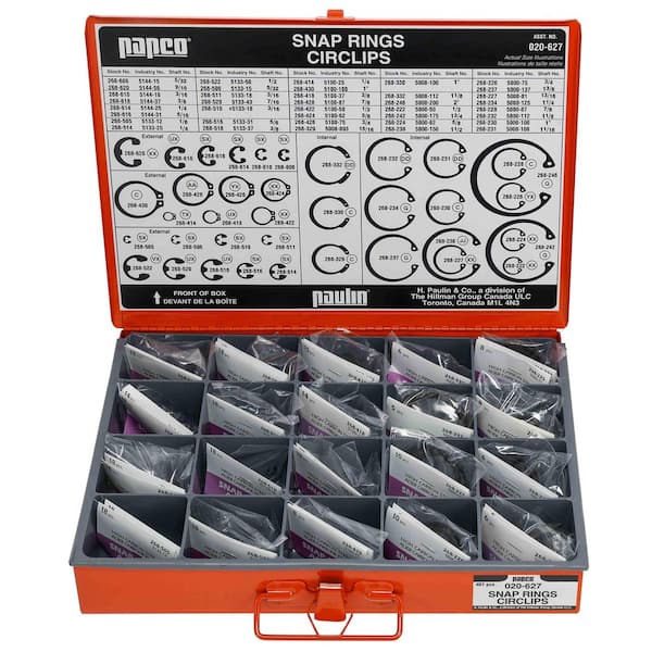 Unbranded Steel Snap Rings Assorted Master Pro Kit (403-Pieces)