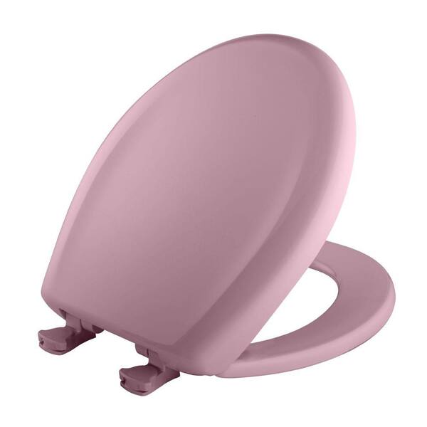 BEMIS Slow Close STA-TITE Round Closed Front Toilet Seat in Orchid