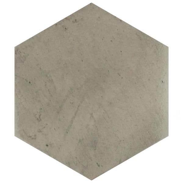 Merola Tile Capri Hex Fumo 7 in. x 8 in. Porcelain Floor and Wall Tile (10.8 sq. ft./Case)