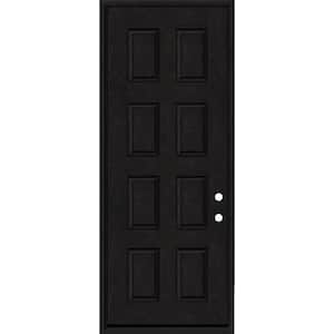 Regency 36 in. x 96 in. 8-Panel LHIS Onyx Stain Mahogany Fiberglass Prehung Front Door