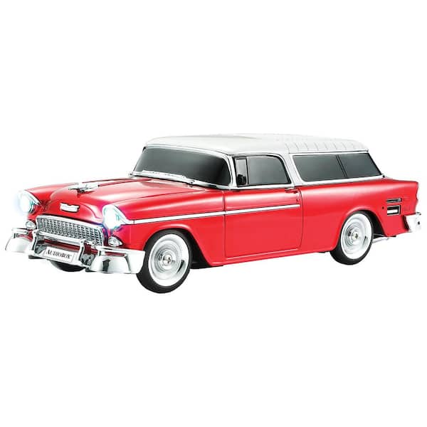 TRK-5500BT Retro Ride 3 in. 10-Watt-Continuous-Output 1955 Replica Car Bluetooth Speaker in Red