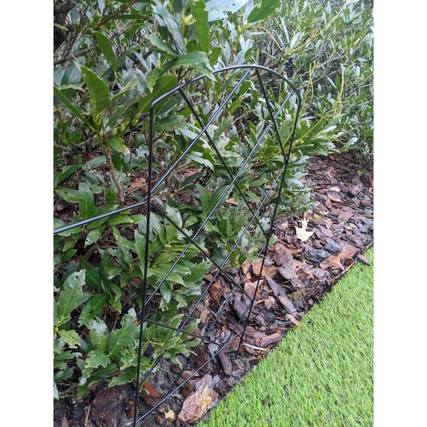 28 in. H Large Lattice Metal Folding Garden Fence