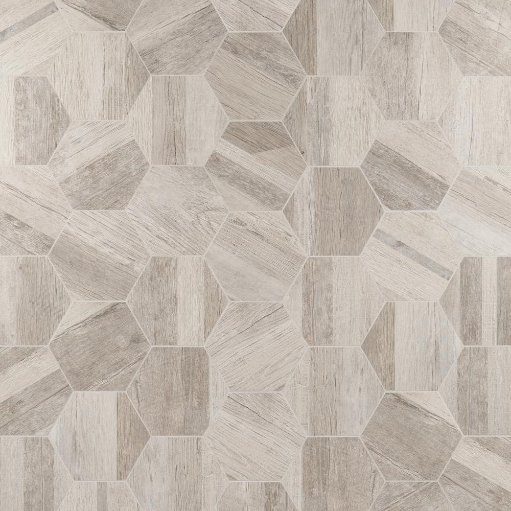 Ivy Hill Tile Numa Hex Natural 7.67 in. x 8.66 in. Matte Porcelain ...