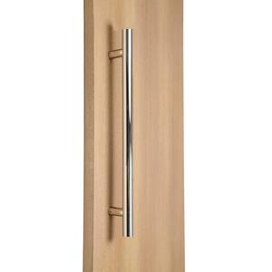 Ladder Style 36 in. x 1-1/4 in. Back-to-Back Polished Chrome Stainless Steel Door Pull Handle