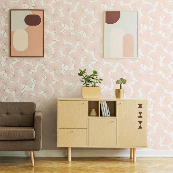 Plain Pink Fabric, Wallpaper and Home Decor