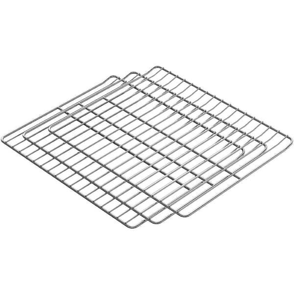 3-Piece Stainless Steel Cooking Grate Replacement Electric Smoker Rack Grids for 30 Inch Smoker Parts