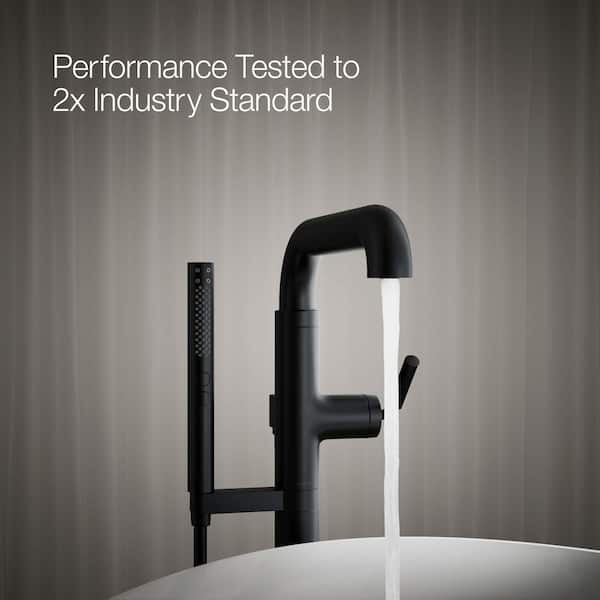 Tone Single-Handle Claw Foot Tub Faucet with Handshower in Matte Black