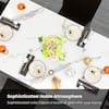 Table set beautifully set for a sophisticated dining atmosphere.