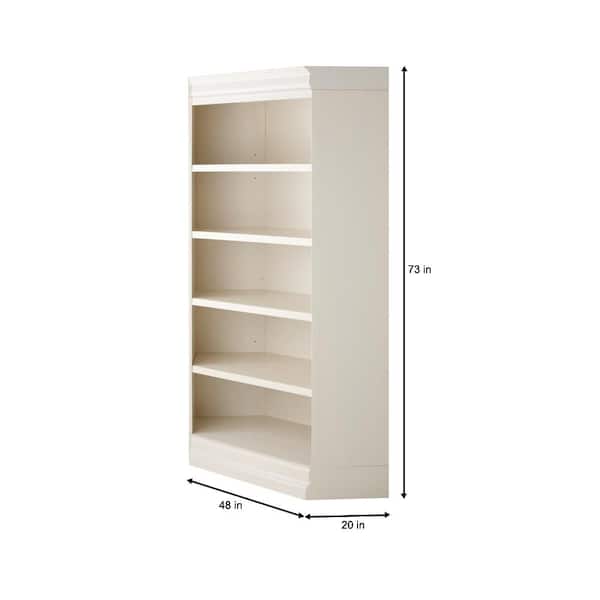 5 Shelf Standard Bookcase, Home Depot Polar White Bookcase