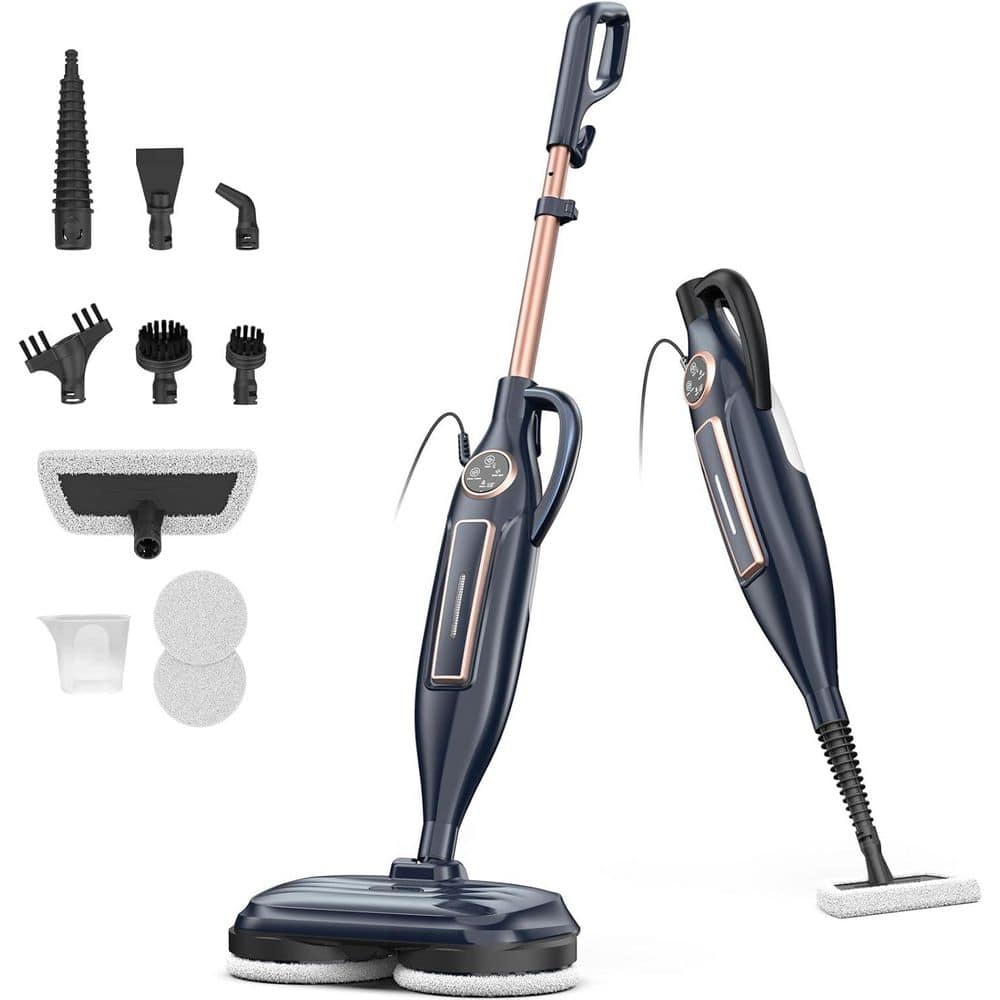 Commercial Corded Scrubbing Steam Mop for Hard Floor Laminate Marble in White with Rotating Pads and 3 Steam Modes price history on PriceWatchPro