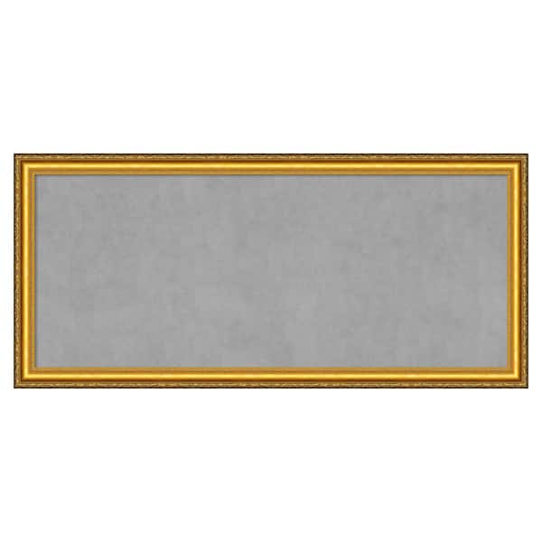 Amanti Art Colonial Embossed Gold 52 in. x 24 in. Framed Magnetic Board