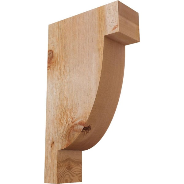 Ekena Millwork 4 in. x 10 in. x 18 in. Western Red Cedar Alpine Rough Sawn Corbel