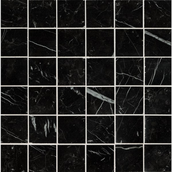 Danceler 2 in. Square 12 in. x 12 in. x 0.39 in. Matte Porcelain Floor and Wall Mosaic Tile (10 sq. ft./Case)