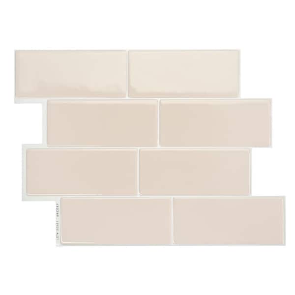 smart tiles Metro Tripoli 11.56 in. x 8.38 in. Vinyl Peel and Stick Tile (2.21 sq. ft. / 4-Pack)