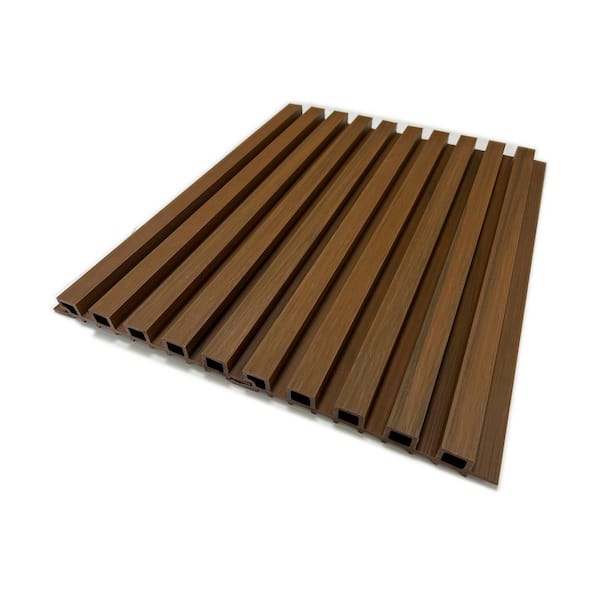Ejoy 8.6 in. x 107 in. x 1 in. 5-Grid Composite Cladding Siding