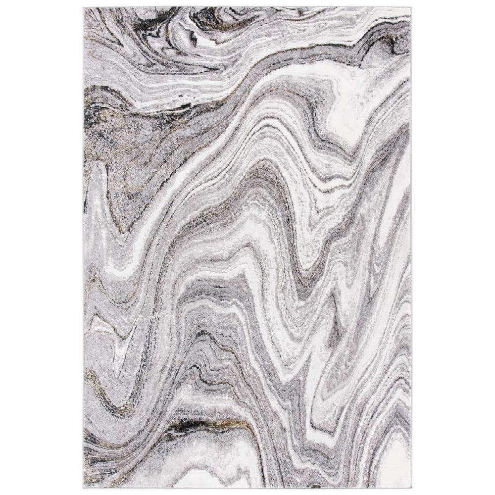 Amelia Gray/Gold 9 ft. x 12 ft. Abstract Gradient Area Rug price history on PriceWatchPro