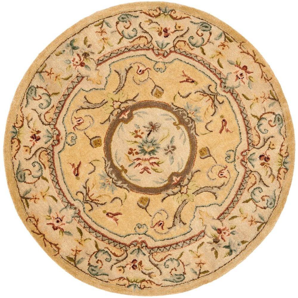 Safavieh Bergama Round Hand-Tufted Wool Area Rug