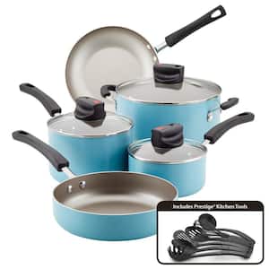 Farberware 14-Piece Aqua Smart Control Cookware Nonstick Pots and Pans Set