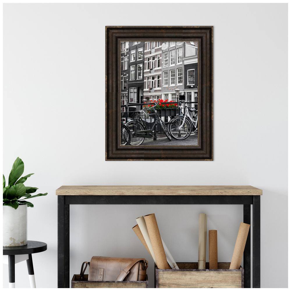 Stately Bronze and Gold Polystyrene Wall Picture Frame
