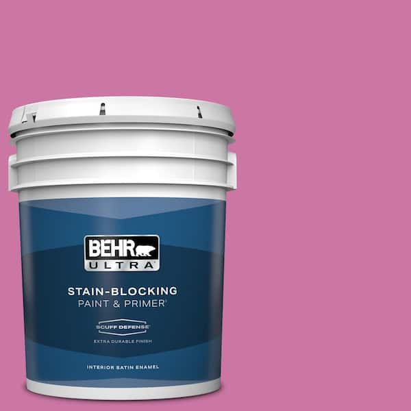 BEHR ULTRA 5 gal. #P120-4 Heart Breaker Extra Durable Satin Enamel Interior Paint & Primer