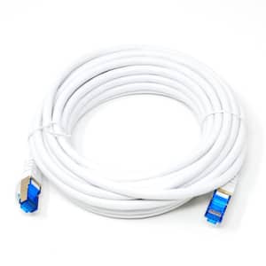 20 ft. Cat 7 Round High-Speed Ethernet Cable White