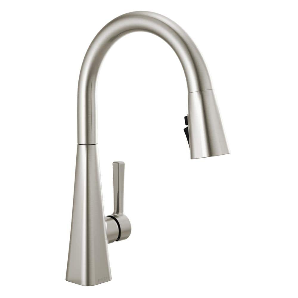 SpotShield Stainless High-Arc Pull-Down Kitchen Faucet with Magnetic Docking