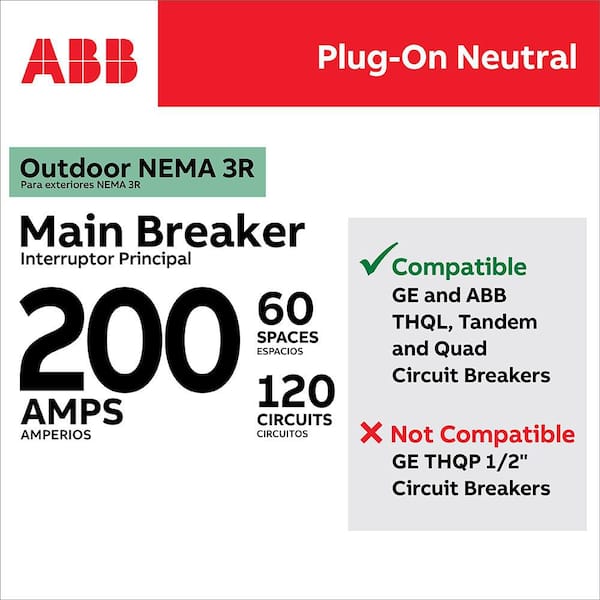 200 Amp 60-Space 120-Circuit Main Breaker Outdoor Plug-On Neutral Load Center Value Pack (PAM6020RPA)